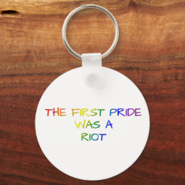Der erste Stolz war ein Riot - LGBTQ+ Design Schlüsselanhänger