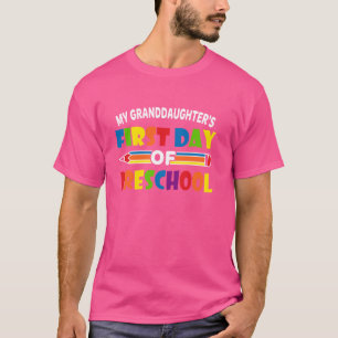 Der erste Tag der Schulmädchen meiner Enkelin T-Shirt