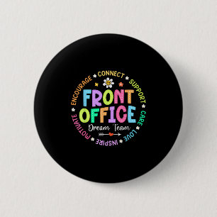 Der erste Tag des Glücks an die Schule im Büro Button