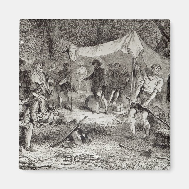 Der erste Tag in Jamestown Magnet (Vorne)