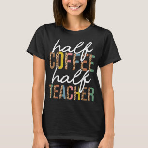 Der erste Tag zurück zur Schule Halbtagsunterricht T-Shirt