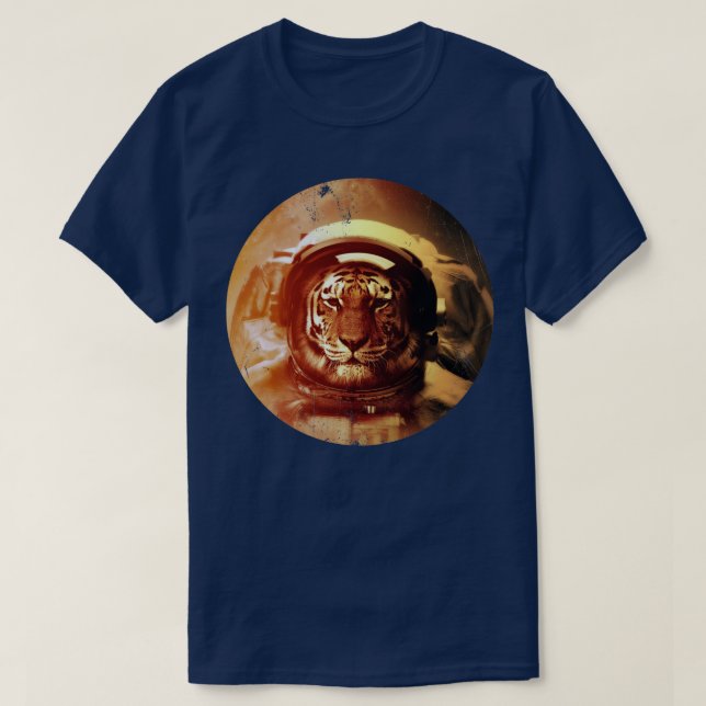 Der erste Tiger auf dem Mond T-Shirt (Design vorne)