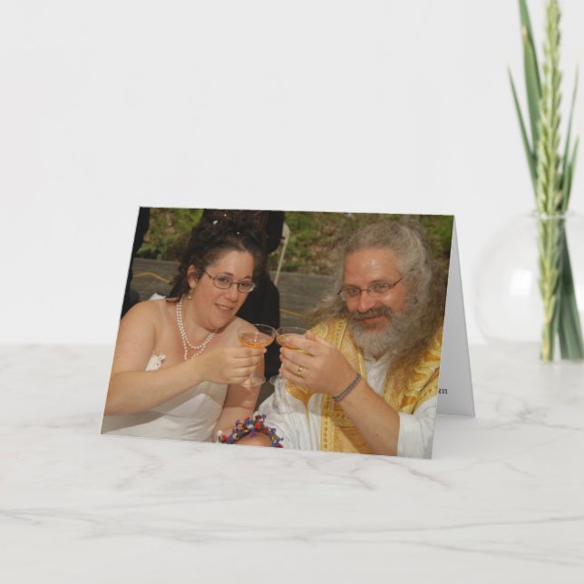 Der erste Toast Dankeskarte (Vorderseite)