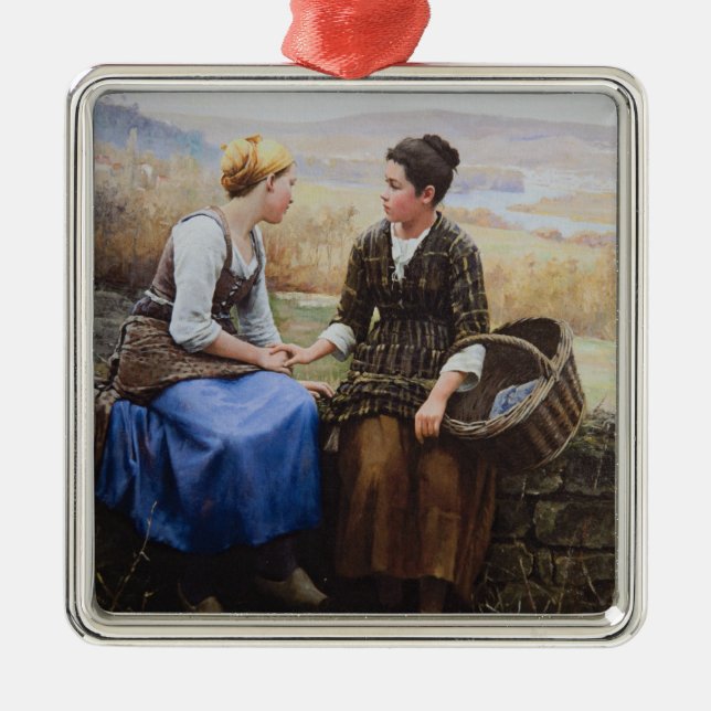 Der erste Trauer (Beileid in Bereavement) Ornament Aus Metall (Vorne)