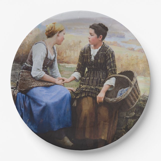 Der erste Trauer (Beileid in Bereavement) Pappteller (Vorderseite)