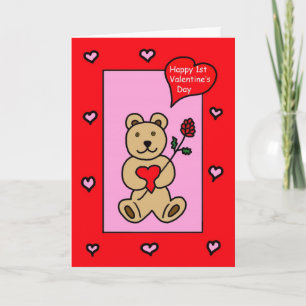 Der erste Valentinsgruß des Babys -- Feiertagskarte