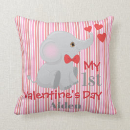 Der erste Valentinstag des Baby Boys Kissen
