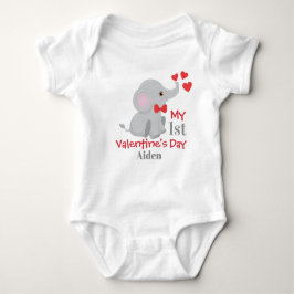 Der erste Valentinstag des Baby Boys Strampler