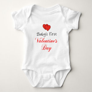Der erste Valentinstag des Babys Baby Strampler