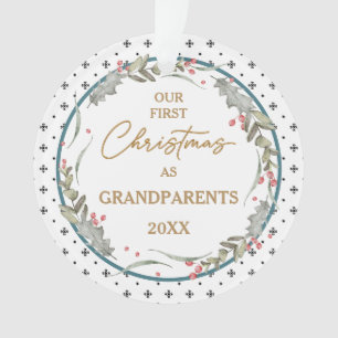 Der erste Weihnachtsakrylkreis der Großeltern Ornament