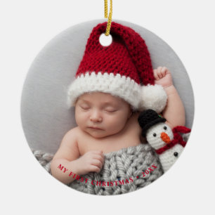 Der erste Weihnachtsfeiertag des Babys Keramik Ornament
