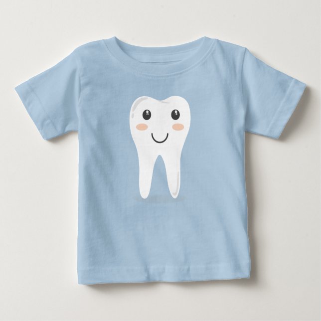 Der erste Zahn des Babys Baby T-shirt (Vorderseite)