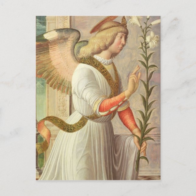 Der Erzengel Gabriel (Panel) Postkarte (Vorderseite)