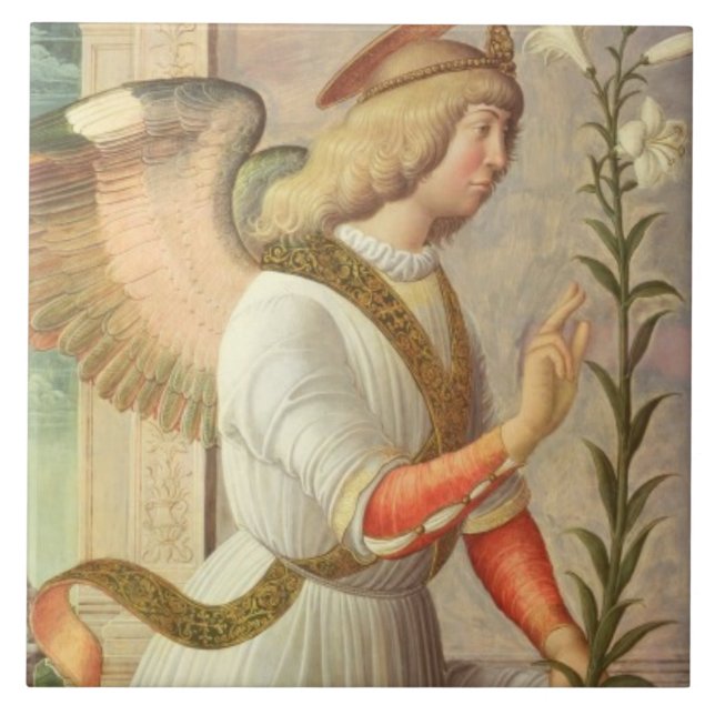 Der Erzengel Gabriel (Platte) Fliese (Vorderseite)