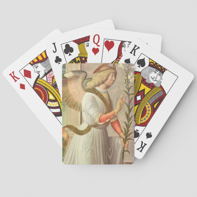 Der Erzengel Gabriel (Platte) Spielkarten (Rückseite)