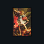 Der Erzengel Michael besiegt Satan Leinwanddruck<br><div class="desc">Der Erzengel Michael besiegt Satan | von Guido Reni | Art Location: Private Collection | Italienischer Künstler | Image Collection number: XIR175007</div>