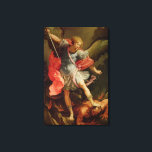 Der Erzengel Michael besiegt Satan Leinwanddruck<br><div class="desc">Der Erzengel Michael besiegt Satan | von Guido Reni | Art Location: Private Collection | Italienischer Künstler | Image Collection number: XIR175007</div>