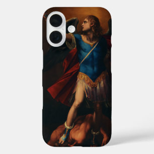 Der Erzengel Michael von Cavaliere d'Arpino iPhone 16 Hülle