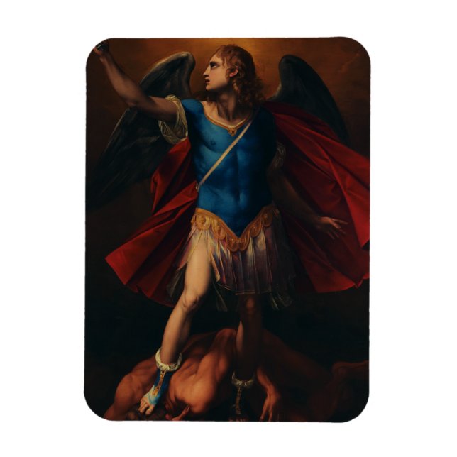 Der Erzengel Michael von Cavaliere d'Arpino Magnet (Vertikal)