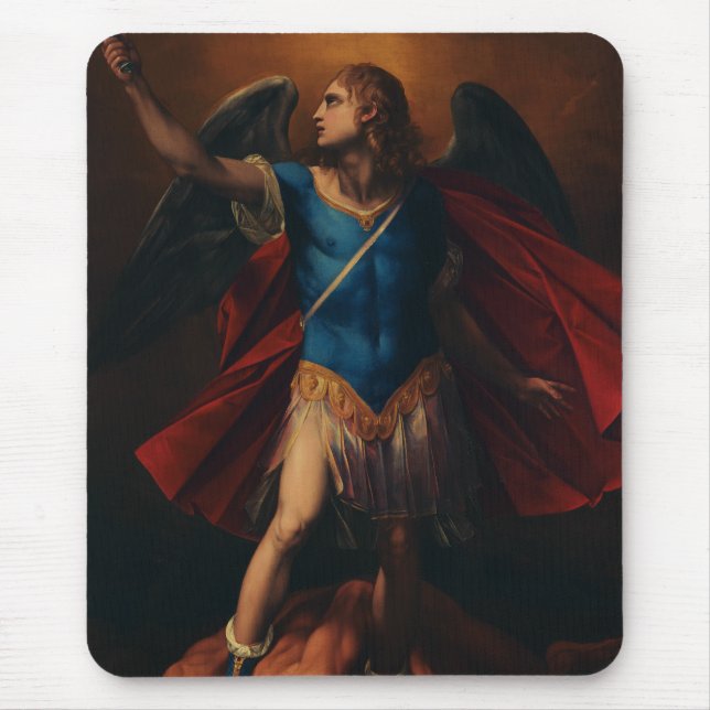 Der Erzengel Michael von Cavaliere d'Arpino Mousepad (Vorne)