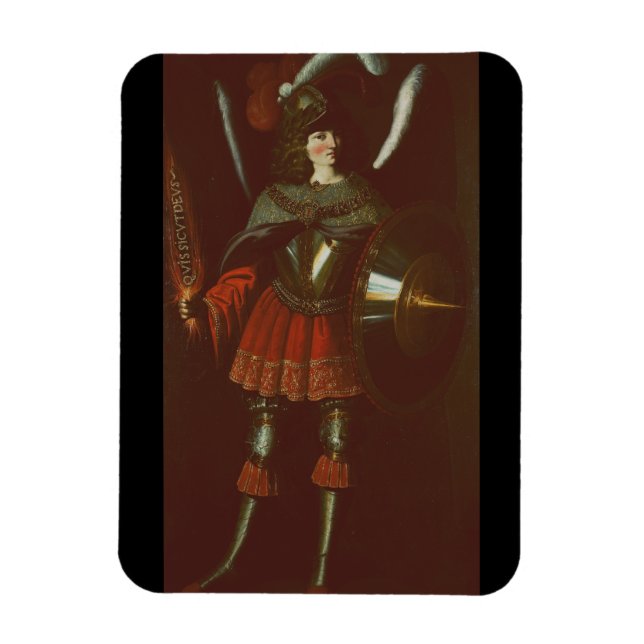 Der Erzengel Michael von Francisco de Zurbarán Magnet (Vertikal)