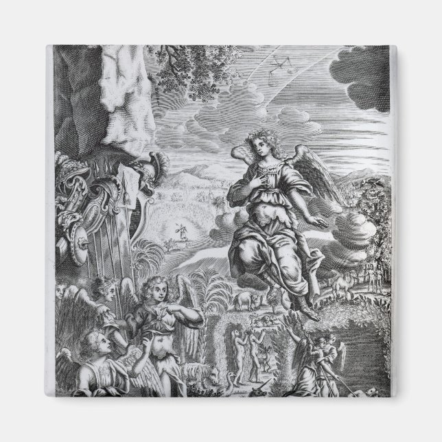 Der Erzengel Uriel informiert Gabriel Magnet (Vorne)