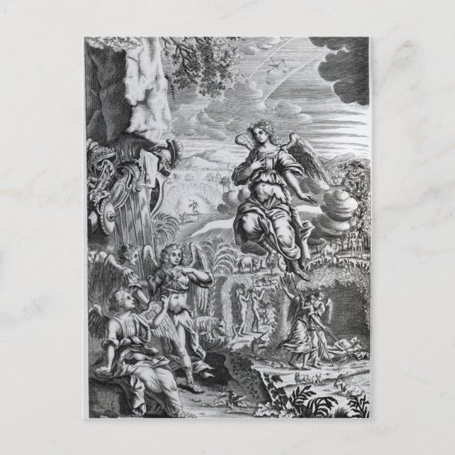 Der Erzengel Uriel informiert Gabriel Postkarte (Vorderseite)