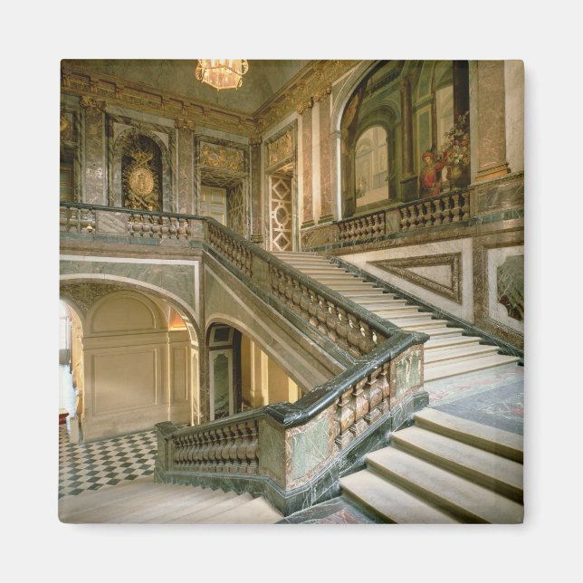 Der Escalier de la Reine (Königstreppe) 1680 Magnet (Vorne)