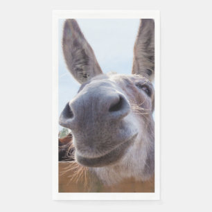 Der Esel lächeln mit Albernem Grin Serviette