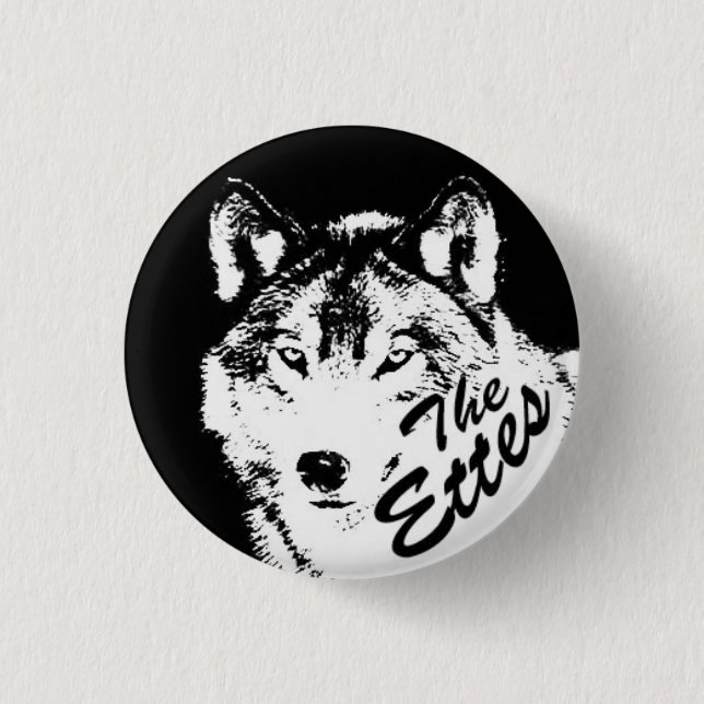 Der Ettes Wolf-Knopf Button (Vorderseite)