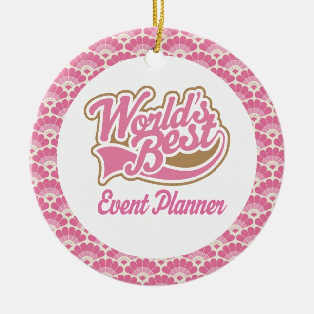 Der Event-Planer-Geschenk-Verzierung der Welt Keramik Ornament (Vorne)