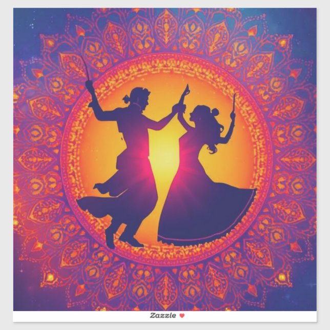 Der ewige Rhythmus Shaktis Aufkleber (Blatt)