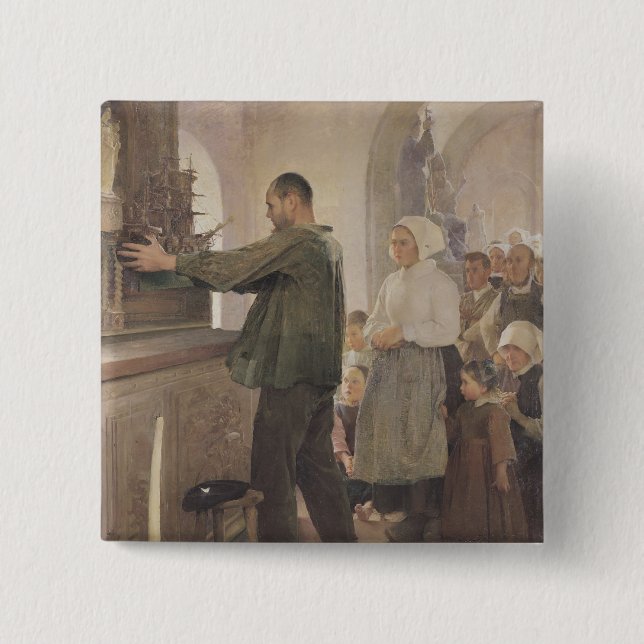 Der ex Voto, 1898 Button (Vorderseite)