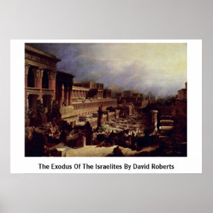 Der Exodus der Israeliten durch David Roberts Poster