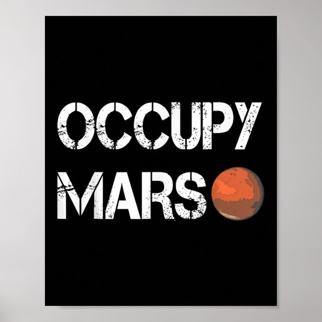 Der Explorer besetzt den Mars-Raum Poster (Vorne)