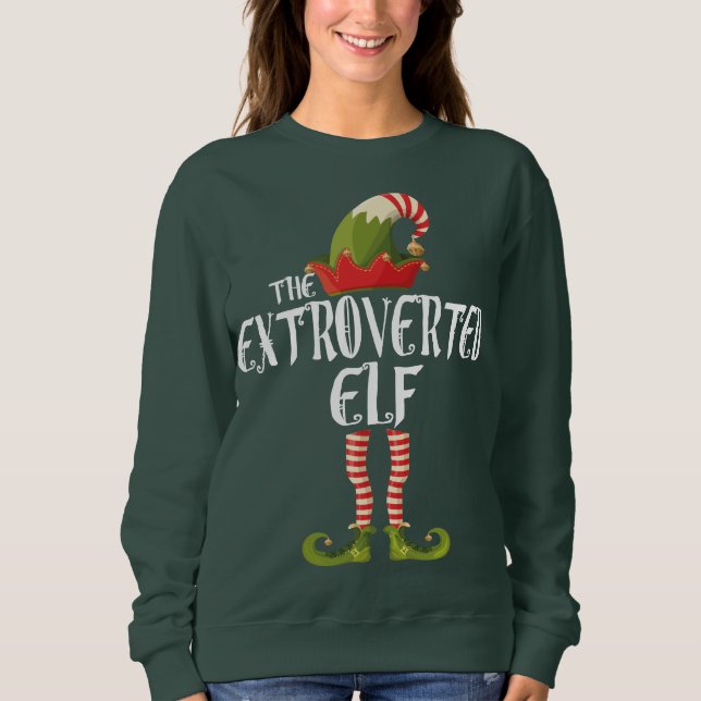 der extrovertierte Elf Sweatshirt (Vorderseite)