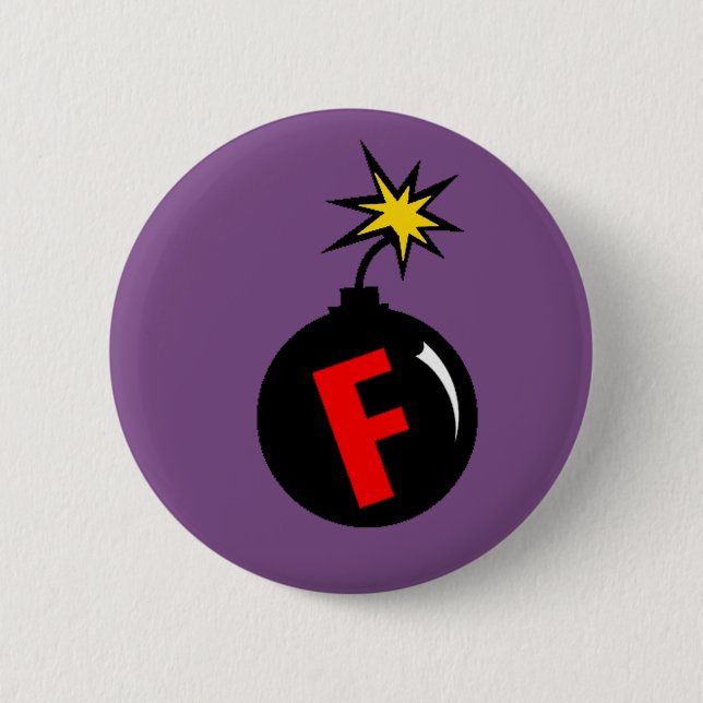 der F-Bombe Button (Vorderseite)
