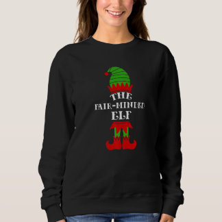 Der fair denkende Elf Weihnachten passende Familie Sweatshirt