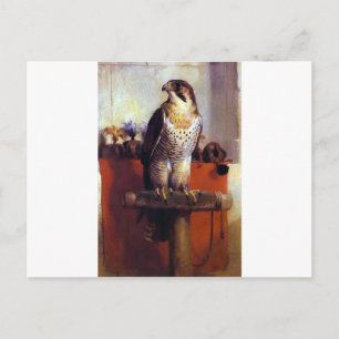 Der Falken von Edwin Henry Landseer Postkarte
