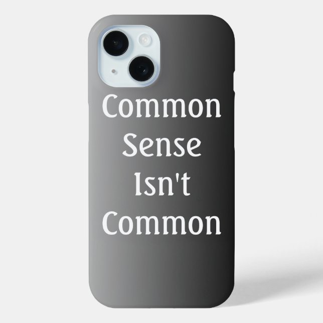 Der Fall "Common Sense" ist kein häufiger iPhone 6 Case-Mate iPhone Hülle (Rückseite)