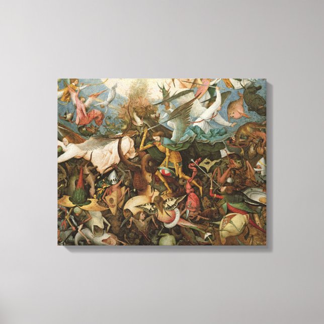 Der Fall der Engel der Rebellen, 1562 Leinwanddruck (Vorderseite)