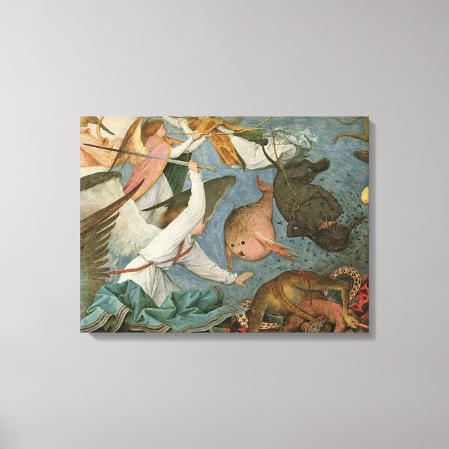 Der Fall der Engel der Rebellen, 1562 Leinwanddruck (Vorderseite)