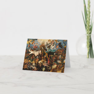 Der Fall der Engel der Rebellen durch Pieter Brueg Dankeskarte