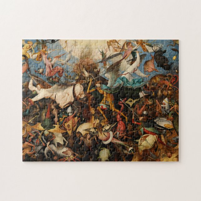 Der Fall der Engel der Rebellen durch Pieter Brueg Puzzle (Horizontal)