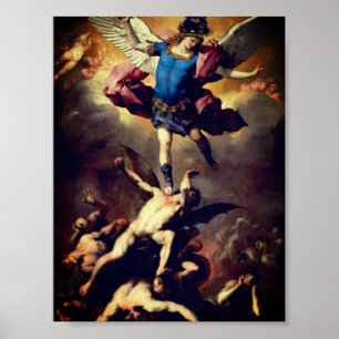 Der Fall der Engel der Rebellen (Luca Giordano) Poster