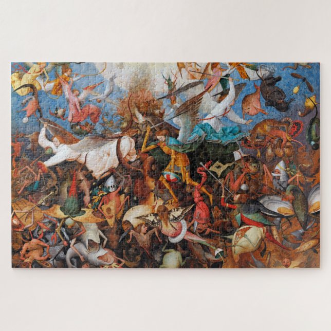 Der Fall der Engel der Rebellen, Pieter Bruegel Puzzle (Horizontal)