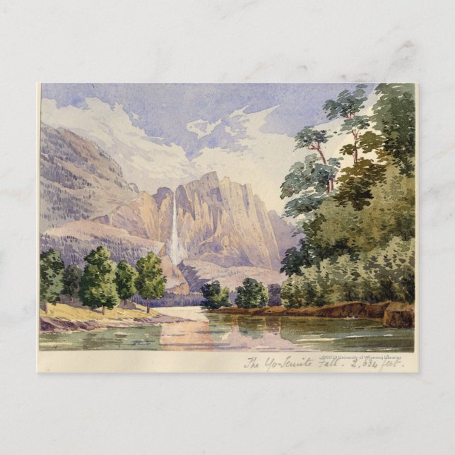 Der Fall der Yo-Semite. 600 Meter. Postkarte (Vorderseite)