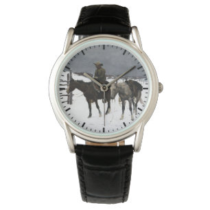 Der Fall des Cowboys Frederic Remington 1895 Weste Armbanduhr