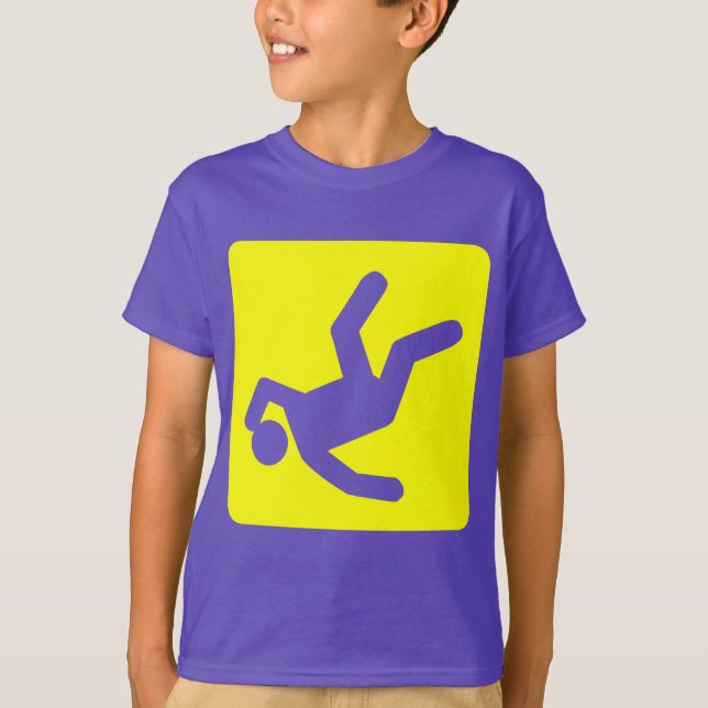 Der Fall des Menschen - gelb T-Shirt (Vorderseite)