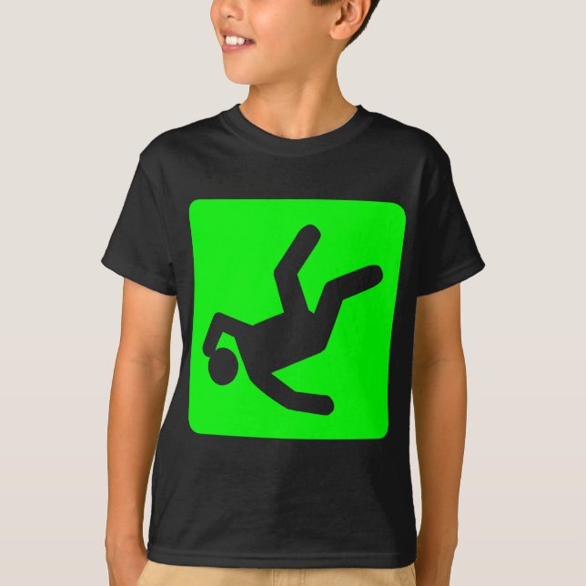 Der Fall des Menschen - Grün T-Shirt (Vorderseite)